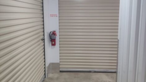 Hallway of indoor storage unit at 803 Storage facility