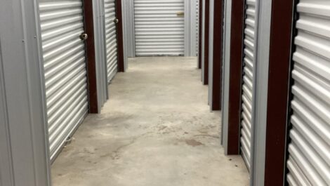 Indoor storage units at Storage on Board facility.