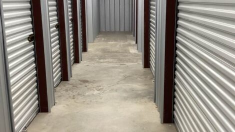 Indoor storage units at Storage on Board facility.