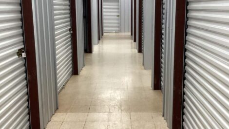 Indoor storage units at Storage on Board facility.