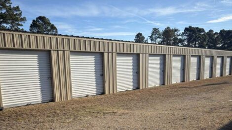 Outdoor storage units at Street Smart Storage Vass Facility.