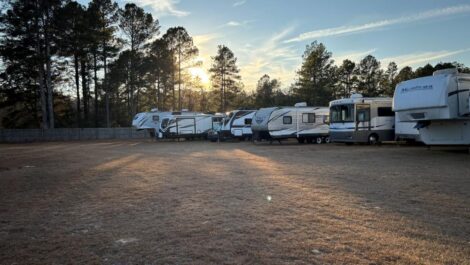 Outdoor RV parking Street Smart Storage Vass Facility.